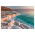TABLEAU SUR TOILE – RIVAGE TURQUOISE DU LAC SALÉ - TABLEAUX DU LAC - TABLEAUX