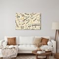 WANDBILD MUSIKINSTRUMENTE IN HARMONIE - MUSIKBILDER - BILDER