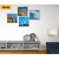 CANVAS PRINT SET FOR SEA LOVERS - SET OF PICTURES - PICTURES