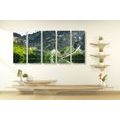 5-PIECE CANVAS PRINT SEA EYE IN THE TATRAS - PICTURES OF NATURE AND LANDSCAPE - PICTURES