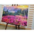 CANVAS PRINT COLORFUL LANDSCAPE OIL PAINTING - PICTURES OF NATURE AND LANDSCAPE - PICTURES