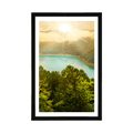 POSTER WITH MOUNT RIVER IN THE MIDDLE OF A GREEN FOREST - NATURE - POSTERS