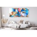 5-PIECE CANVAS PRINT ABSTRACT DRAWING OF SHAPES - ABSTRACT PICTURES{% if product.category.pathNames[0] != product.category.name %} - PICTURES{% endif %}