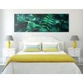 CANVAS PRINT FRESH TROPICAL LEAVES - PICTURES OF NATURE AND LANDSCAPE - PICTURES