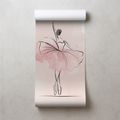 TAPETE ELEGANTE BALLERINA IM ROSA ROCK - TAPETEN MIT MENSCHEN UND PROMIS - TAPETEN
