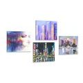 CANVAS PRINT SET MYSTERIOUS NIGHTLIFE - SET OF PICTURES - PICTURES