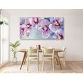 CANVAS PRINT ROMANTIC PURPLE FLOWERS - PICTURES FLOWERS - PICTURES