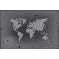 SELF ADHESIVE WALLPAPER OLD MAP ON AN ABSTRACT BACKGROUND IN BLACK AND WHITE - SELF-ADHESIVE WALLPAPERS - WALLPAPERS