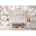 SELF ADHESIVE WALLPAPER VINTAGE MAGNOLIA WITH AN INSCRIPTION - SELF-ADHESIVE WALLPAPERS - WALLPAPERS