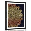 POSTER – MANDALA ORIENTALE DORATA - FENG SHUI - POSTER