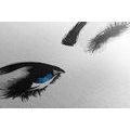 CANVAS PRINT BLINKING FEMALE EYES - PICTURES OF PEOPLE - PICTURES