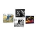 CANVAS PRINT SET FAIRY-TALE DEER IN AN ABSTRACT DESIGN - SET OF PICTURES - PICTURES