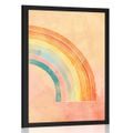 POSTER MINIMALISTISCHER REGENBOGEN PEACH FUZZ - ABSTRAKTE FORMEN - POSTER