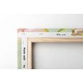 WANDBILD ROTE TULPEN IM INTERESSANTEN DESIGN - BILDER BLUMEN - BILDER