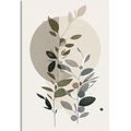 CANVAS PRINT MINIMALIST PLANTS IN BOHO STYLE - PICTURES OF TREES AND LEAVES - PICTURES