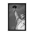 POSTER STATUE OF LIBERTY IN BLACK AND WHITE - BLACK AND WHITE - POSTERS