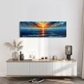 OBRAZ DRAMATICKÁ OBLOHA A VLNY - OBRAZY VÝCHOD A ZÁPAD SLUNCE - OBRAZY
