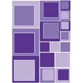 DECORATIVE WALL STICKERS PURPLE SQUARES - STICKERS