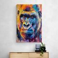 KÉP GORILLA FESTMÉNY UTÁNZATA - KÉP MAJMOK - KÉPEK