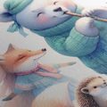 TABLOU ANIMALE DRĂGĂLAȘE CU FLUIERE ÎN IARNĂ - TABLOURI PENTRU COPII ANIMĂLUȚE - TABLOURI