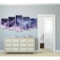 5-PIECE CANVAS PRINT ABSTRACTION OF THE NIGHT SKY - ABSTRACT PICTURES - PICTURES