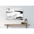 CANVAS PRINT ABSTRACT PATTERN IN BLACK AND WHITE - BLACK AND WHITE PICTURES - PICTURES