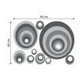 DECORATIVE WALL STICKERS GRAY CIRCLES - STICKERS{% if product.category.pathNames[0] != product.category.name %} - STICKERS{% endif %}