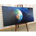 CANVAS PRINT PLANET EARTH - PICTURES OF SPACE AND STARS - PICTURES