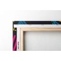 WANDBILD MODERNES MEMPHIS-MUSTER - POP-ART-BILDER - BILDER