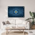 TABLEAU SUR TOILE – ŒIL MYSTIQUE DE LA NUIT ÉTOILÉE - TABLEAUX PAR THÈME - TABLEAUX