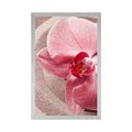 POSTER SEA SAND AND A PINK ORCHID - FENG SHUI - POSTERS