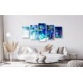 5-PIECE CANVAS PRINT COLORED ABSTRACTION - ABSTRACT PICTURES{% if product.category.pathNames[0] != product.category.name %} - PICTURES{% endif %}