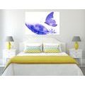 CANVAS PRINT FEATHER WITH A BUTTERFLY IN PURPLE DESIGN - STILL LIFE PICTURES{% if product.category.pathNames[0] != product.category.name %} - PICTURES{% endif %}