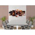 5-PIECE CANVAS PRINT ART IN AN ABSTRACT DESIGN - ABSTRACT PICTURES - PICTURES