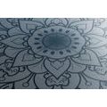 CANVAS PRINT DARK BLUE MANDALA FLOWER - PICTURES FENG SHUI - PICTURES