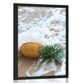 AFFICHE ANANAS DANS UNE VAGUE OCÉANIQUE - NATURE - AFFICHES