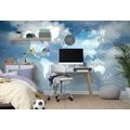 SELF ADHESIVE WALLPAPER WORLD MAP WITH SKY BACKGROUND - SELF-ADHESIVE WALLPAPERS - WALLPAPERS