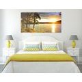 CANVAS PRINT SUNSET OVER THE LAKE - PICTURES OF NATURE AND LANDSCAPE - PICTURES