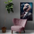 CANVAS PRINT ANIMAL GANGSTER VULTURE - PICTURES OF ANIMAL GANGSTERS - PICTURES