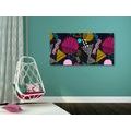 WANDBILD MODERNES MEMPHIS-MUSTER - POP-ART-BILDER - BILDER