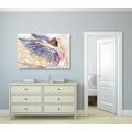 CANVAS PRINT FREE ANGEL WITH PURPLE WINGS - PICTURES OF ANGELS - PICTURES