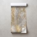 ZELFKLEVEND FOTOBEHANG ABSTRACTE GOUDEN PATINA IN GLAMOURSTIJL - FOTOBEHANG ABSTRACT - FOTOBEHANG