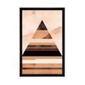 POSTER ABSTRAKTE FORMEN PYRAMIDE - ABSTRAKTE FORMEN - POSTER