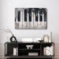WANDBILD KLAVIERKLÄNGE IM NEBEL - MUSIKBILDER - BILDER