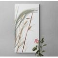 CANVAS PRINT GRASS BLADES WITH A TOUCH OF MINIMALISM - PICTURES OF TREES AND LEAVES - PICTURES