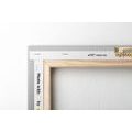 WANDBILD SCHWARZ-WEISSE WELTKARTE IM ORIGINELLEN DESIGN - WELTKARTEN ALS BILDER - BILDER