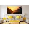 CANVAS PRINT SUNSET OVER THE MOUNTAIN - PICTURES OF NATURE AND LANDSCAPE - PICTURES