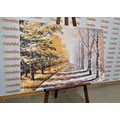 CANVAS PRINT AUTUMN AVENUE OF TREES - PICTURES OF NATURE AND LANDSCAPE - PICTURES