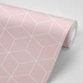 SAMOLEPIACA TAPETA RUŽOVÉ KOCKY - SAMOLEPIACE TAPETY - TAPETY