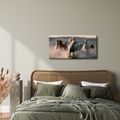 OBRAZ STÁDO KONÍ V BĚHU - PICTURES HORSES - PICTURES